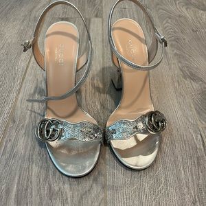 Gucci marmont sequin heels